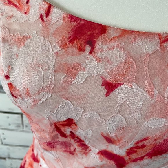 Dressbarn Luxe by Carmen Marc Valvo floral sleeveless aline dress Size 4 - Picture 2 of 16